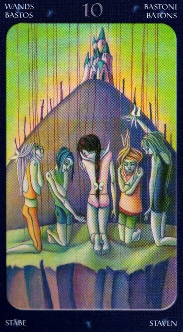 Ten of Wands — Sweet Twilight Tarot