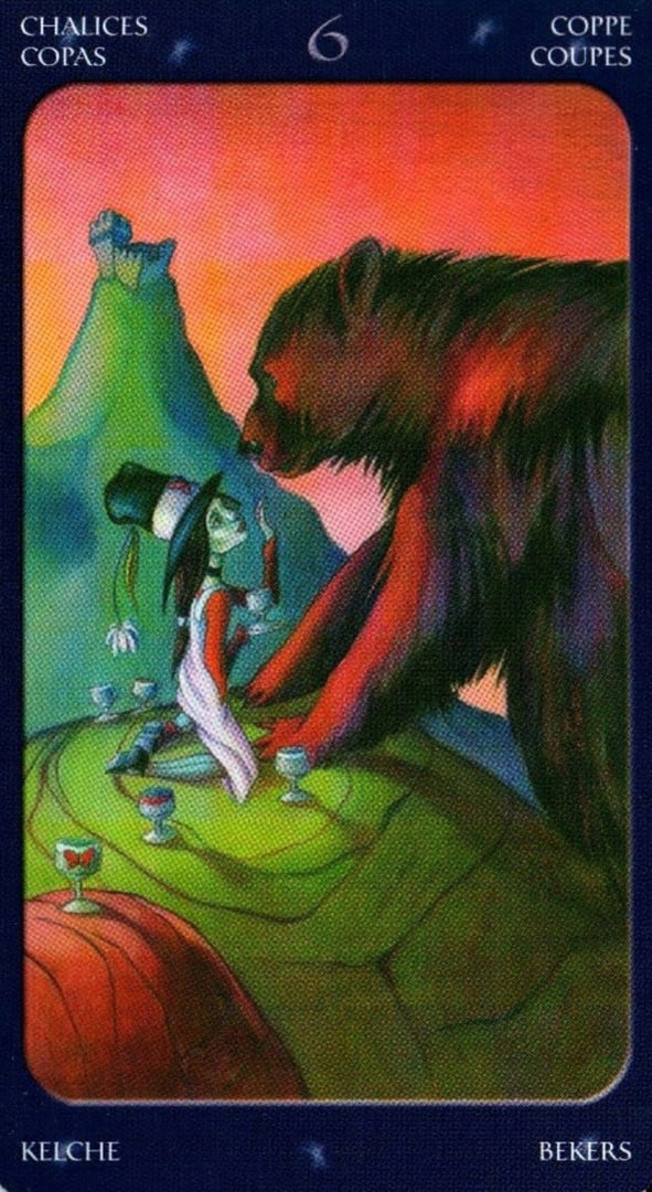 Seis de Copas — Sweet Twilight Tarot