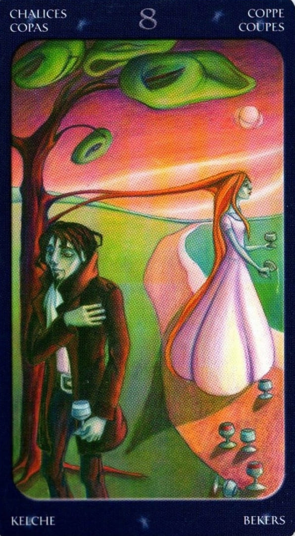 Ocho de Copas — Sweet Twilight Tarot