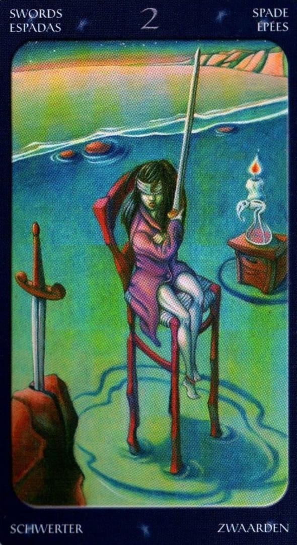 Two of Swords — Sweet Twilight Tarot
