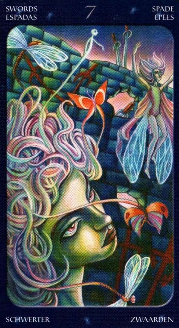 Siete de Espadas — Sweet Twilight Tarot