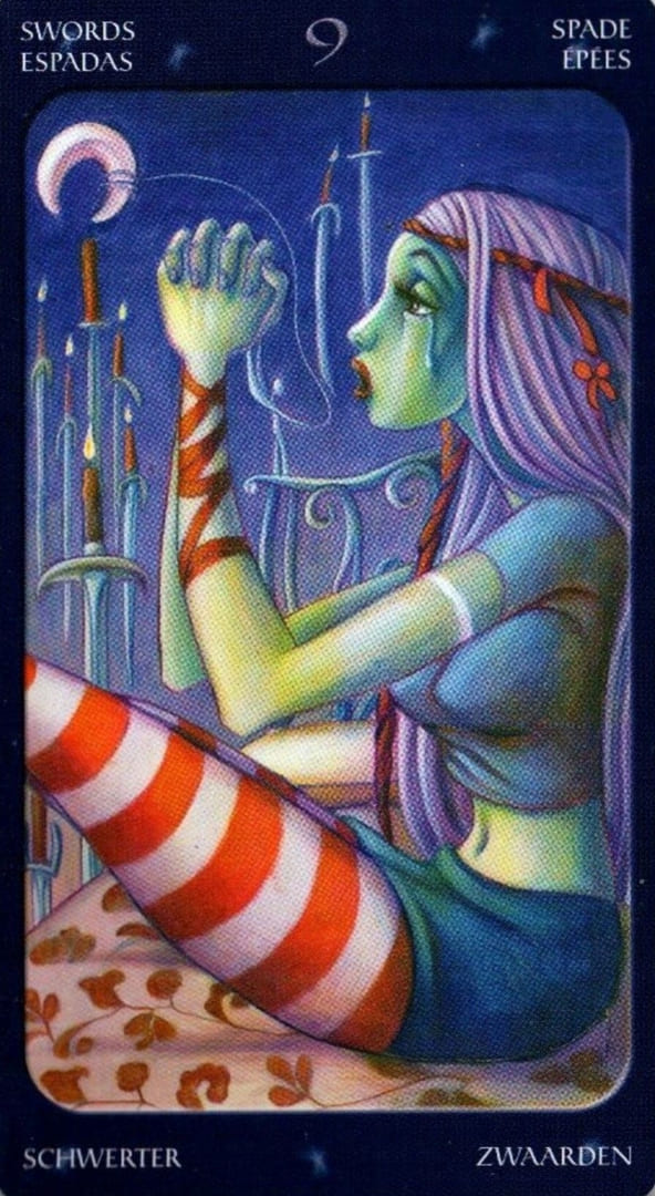 Nine of Swords — Sweet Twilight Tarot