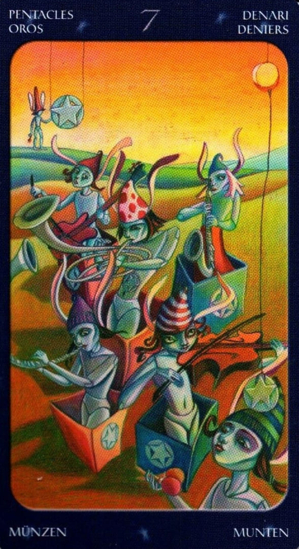 Seven of Pentacles — Sweet Twilight Tarot