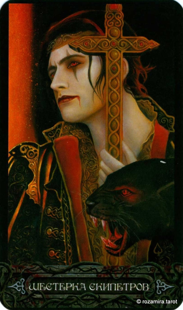Six of Wands — Tarot of Vampyres