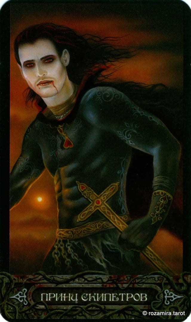 Knight of Wands — Tarot of Vampyres