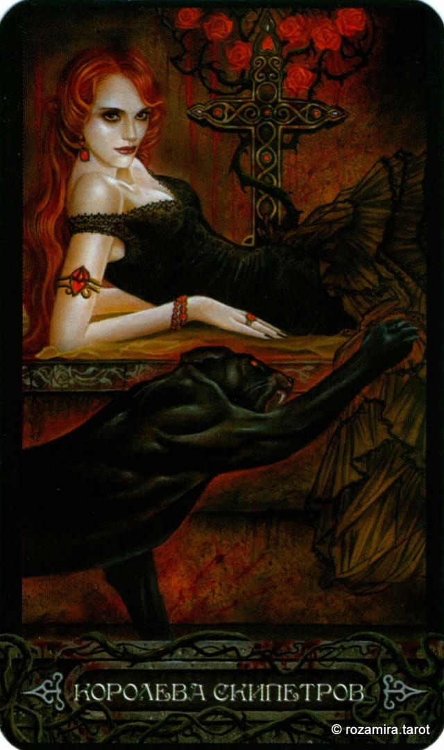Queen of Wands — Tarot of Vampyres