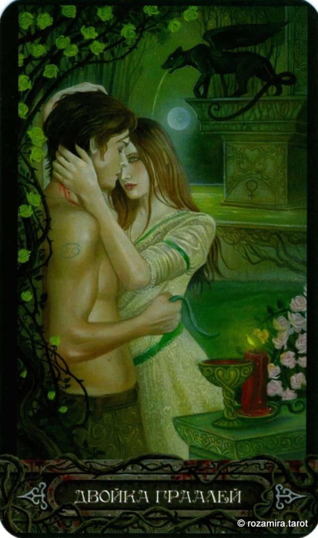 Two of Cups — Tarot of Vampyres