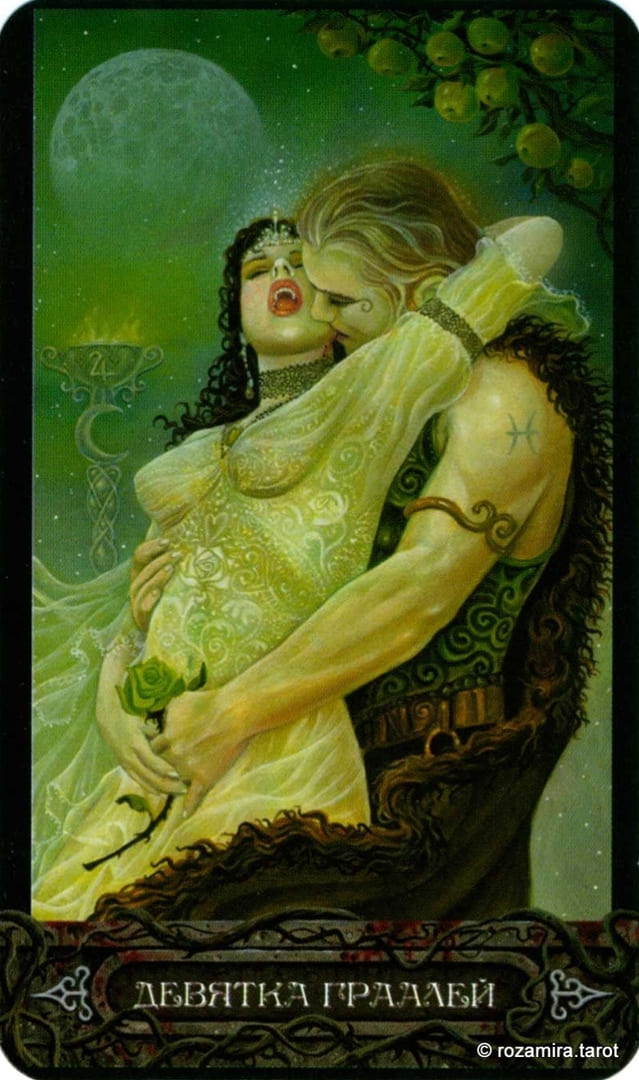 Nine of Cups — Tarot of Vampyres