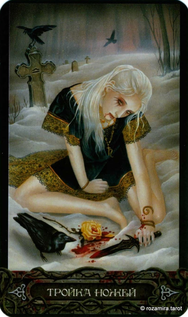 Three of Swords — Tarot of Vampyres