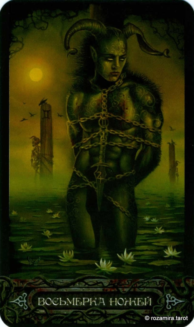 Eight of Swords — Tarot of Vampyres