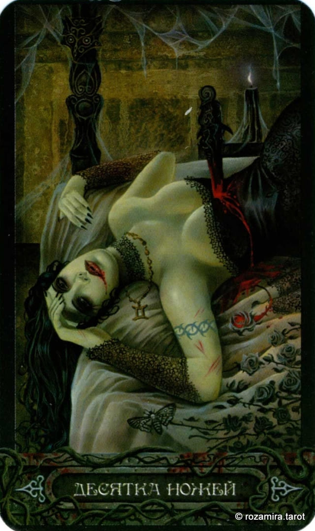 Ten of Swords — Tarot of Vampyres