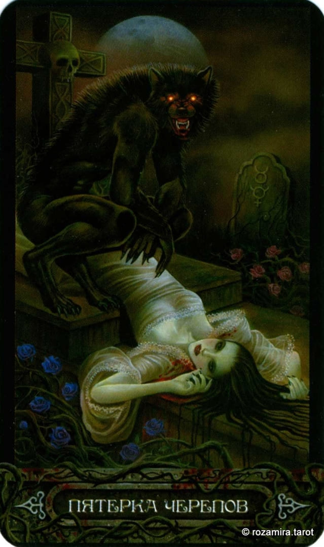 Five of Pentacles — Tarot of Vampyres