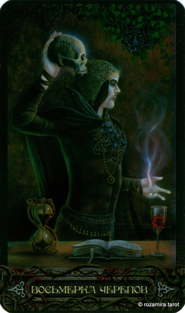 Eight of Pentacles — Tarot of Vampyres