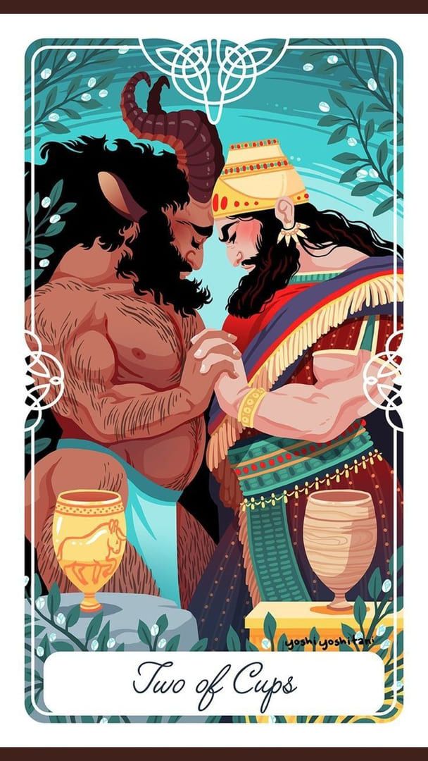 Two of Cups — Tarot of the Divine