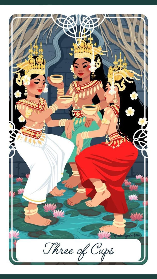 Three of Cups — Tarot of the Divine