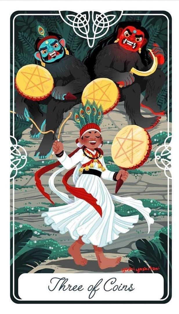 Three of Pentacles — Tarot of the Divine