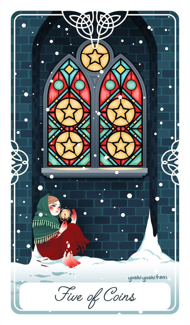 Five of Pentacles — Tarot of the Divine