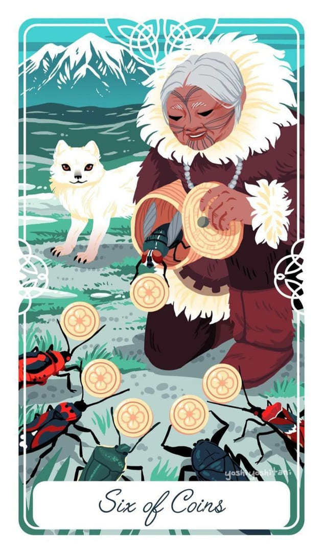 Six of Pentacles — Tarot of the Divine