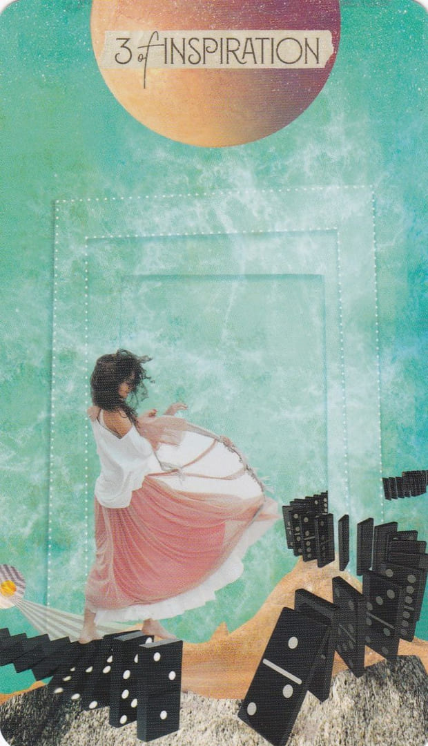 Tres de Bastos — Tarot de las Musas