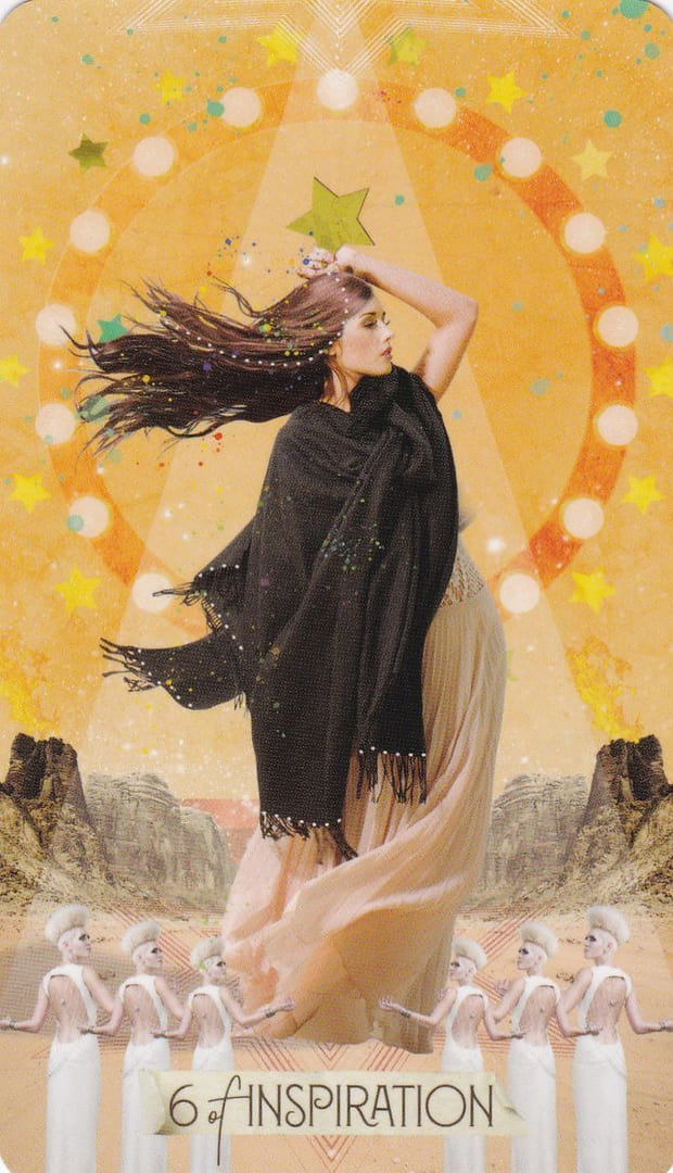 Seis de Bastos — Tarot de las Musas