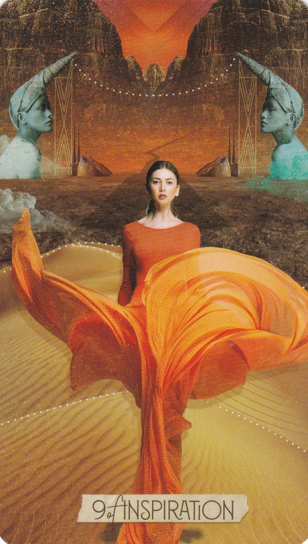 Nueve de Bastos — Tarot de las Musas