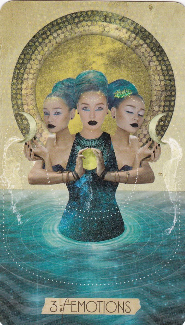 Tres de Copas — Tarot de las Musas