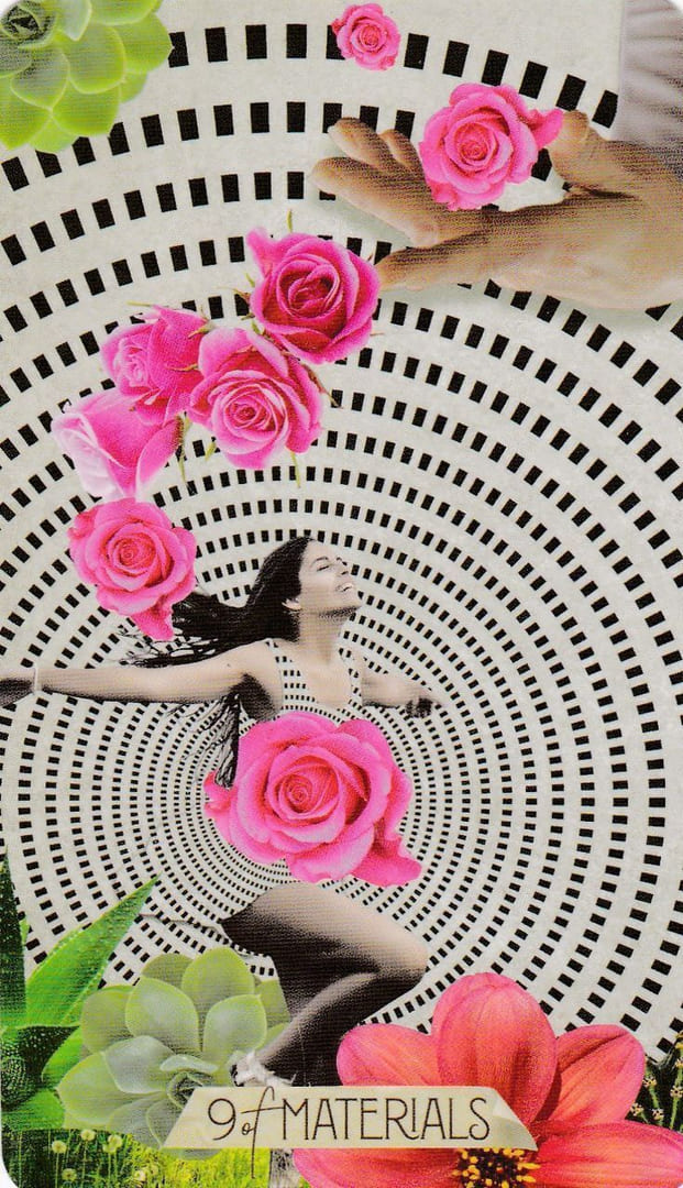 Nueve de Oros — Tarot de las Musas