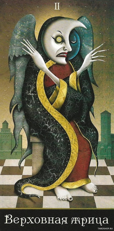 The High Priestess — Deviant Moon Tarot