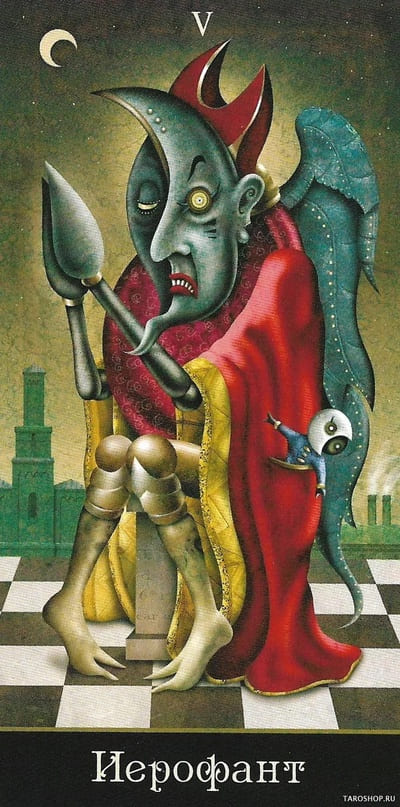 El Hierofante — Deviant Moon Tarot