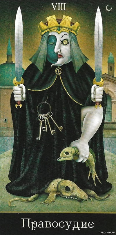 Justice — Deviant Moon Tarot