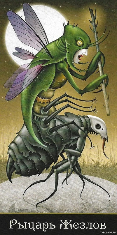 Caballo de Bastos — Deviant Moon Tarot