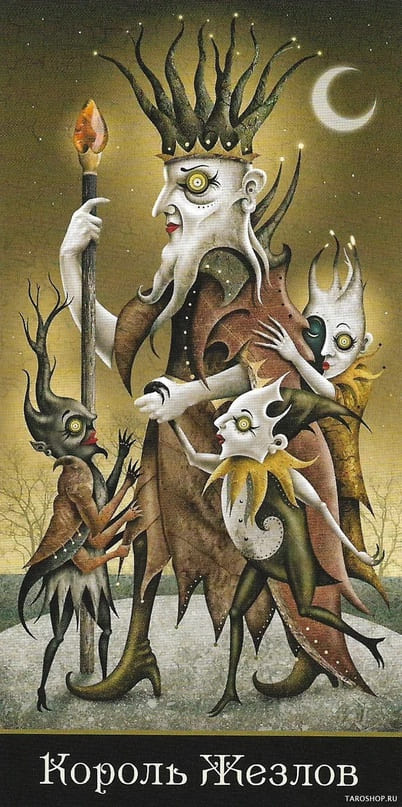 King of Wands — Deviant Moon Tarot