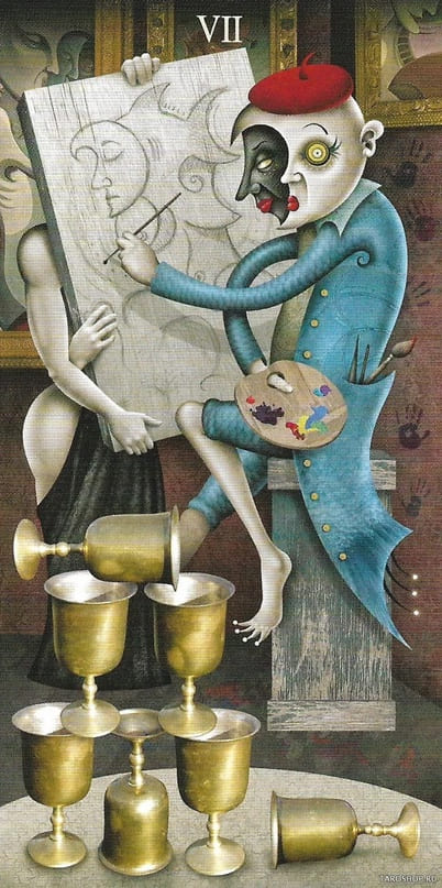 Seven of Cups — Deviant Moon Tarot