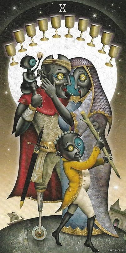 Diez de Copas — Deviant Moon Tarot