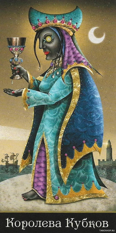Queen of Cups — Deviant Moon Tarot