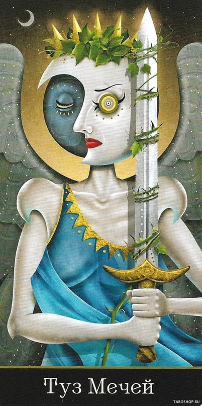 As de Espadas — Deviant Moon Tarot