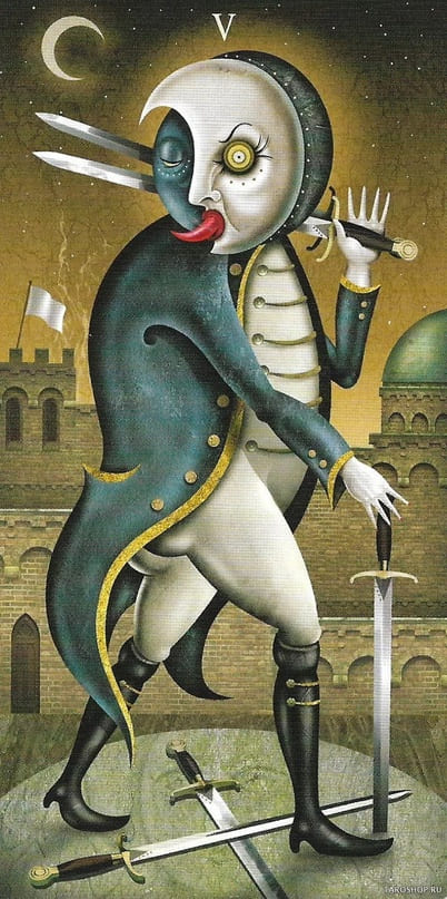 Five of Swords — Deviant Moon Tarot