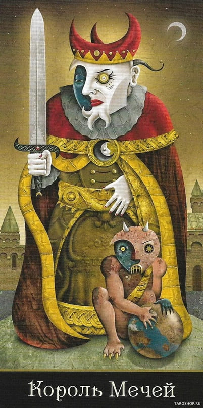 Rey de Espadas — Deviant Moon Tarot