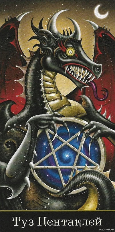 As de Oros — Deviant Moon Tarot