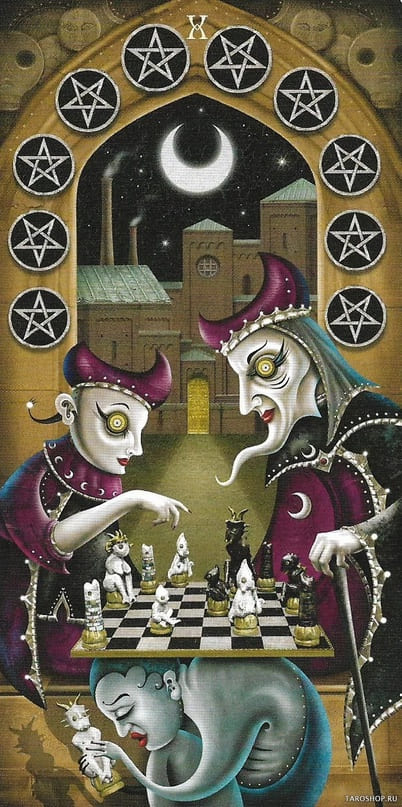 Diez de Oros — Deviant Moon Tarot
