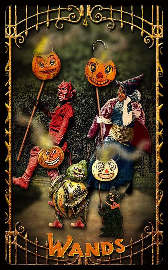 Four of Wands — Trick or Tarot