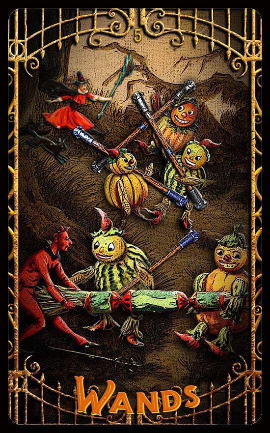 Five of Wands — Trick or Tarot
