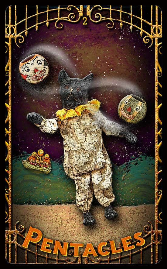 Dos de Oros — Trick or Tarot