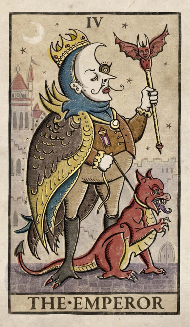 The Emperor — Trionfi Della Luna Tarot