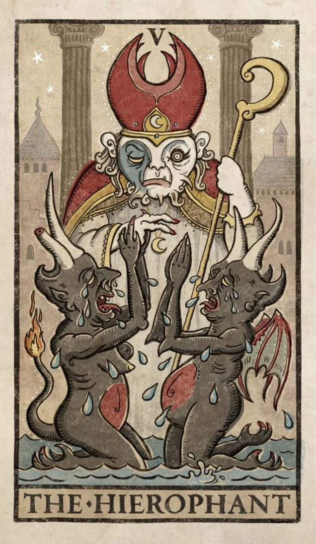 The Hierophant — Trionfi Della Luna Tarot