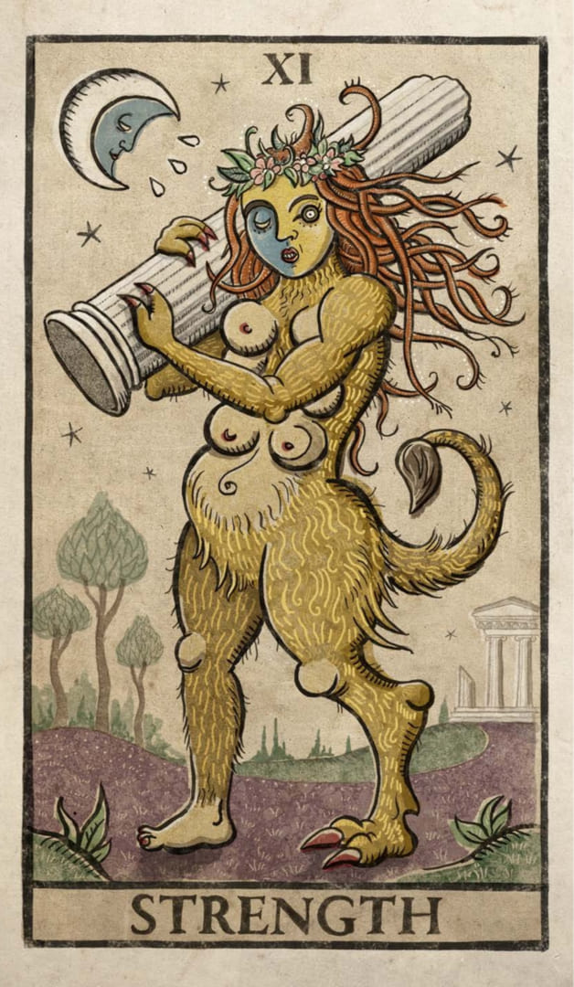 Strength — Trionfi Della Luna Tarot