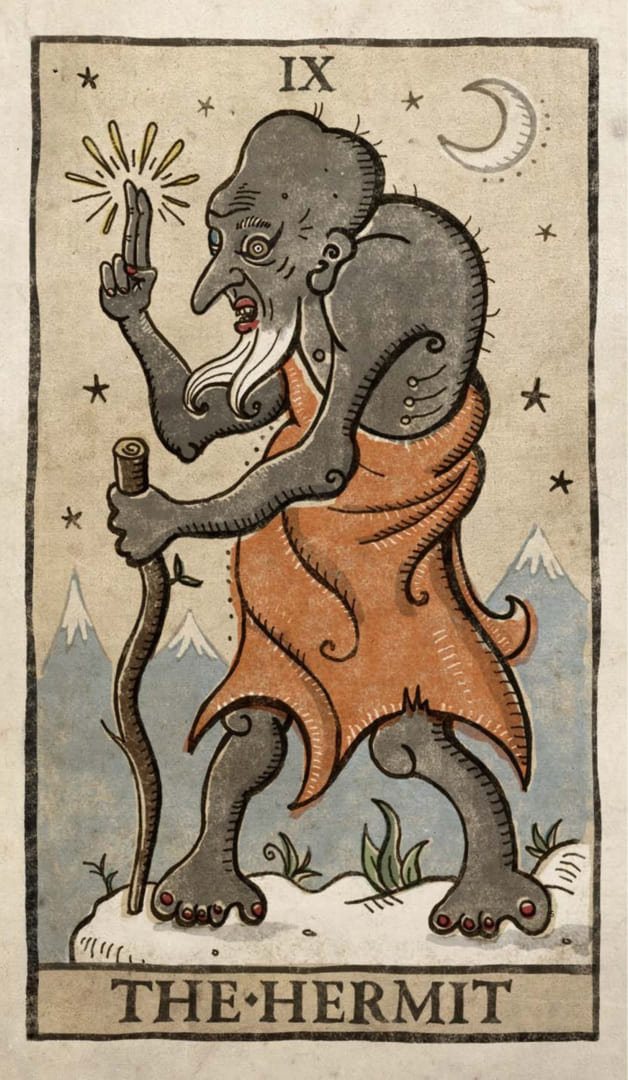 The Hermit — Trionfi Della Luna Tarot
