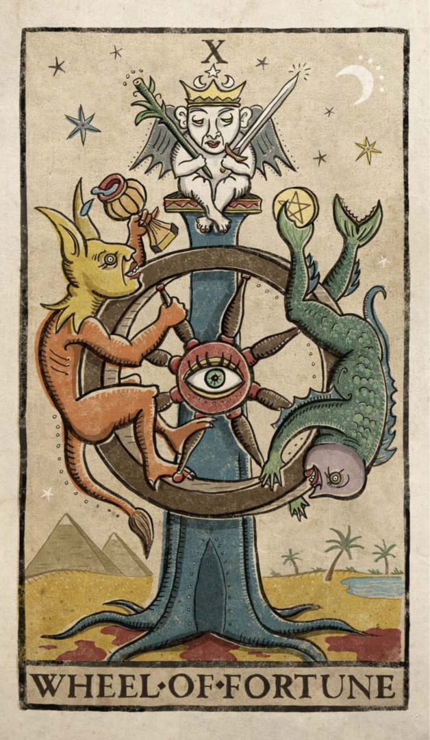 Wheel of Fortune — Trionfi Della Luna Tarot