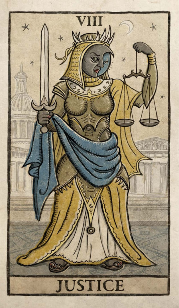 Justice — Trionfi Della Luna Tarot