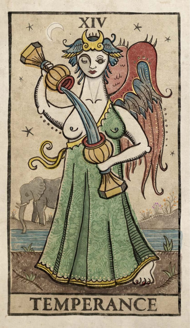 Temperance — Trionfi Della Luna Tarot